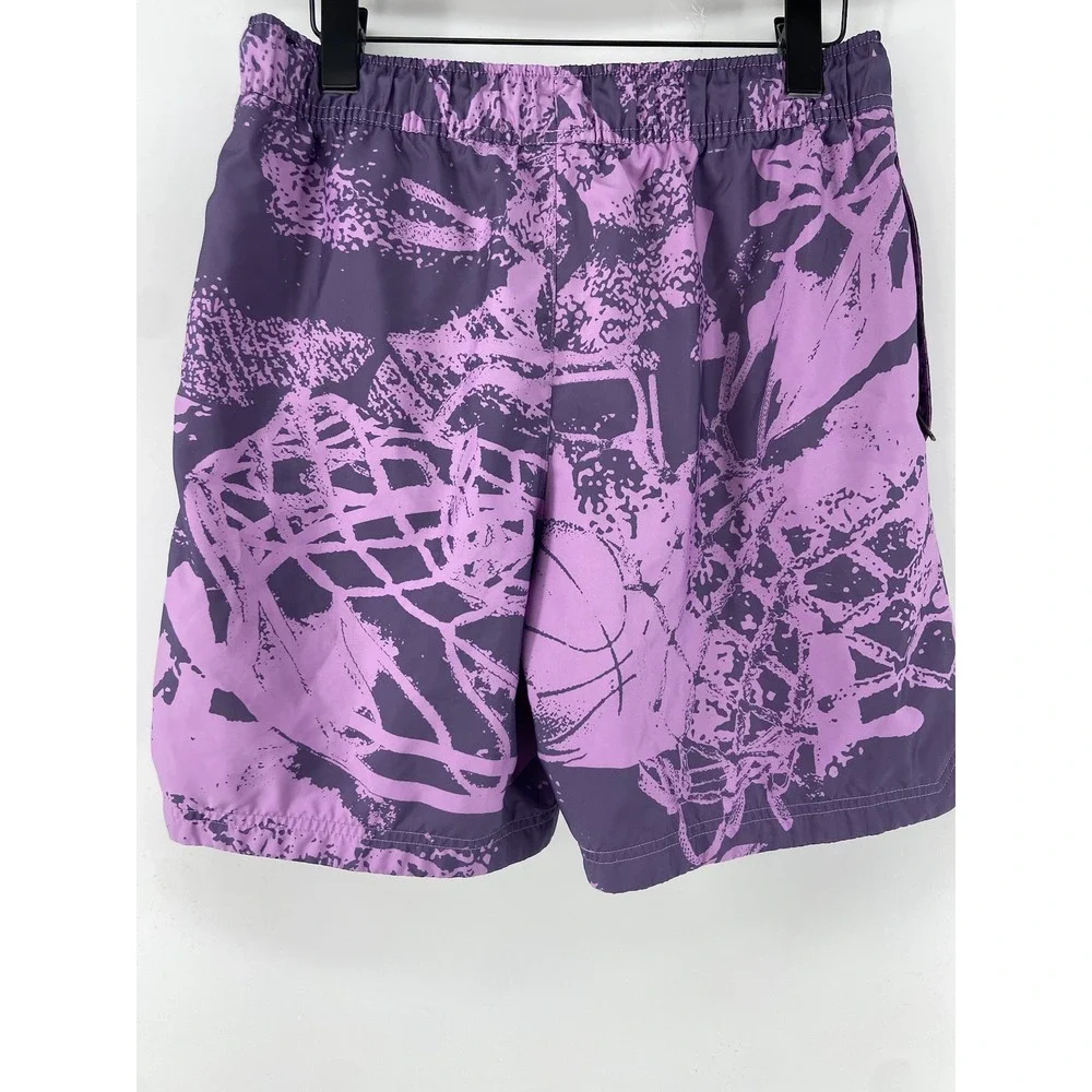 Jordan Flight‎ Poolside Shorts Mens Medium Violet Shock Swim Trunks Mesh Lined